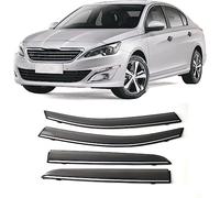 Car Wind Deflectors for Peugeot 408 T9 2014-2020 Rain Guard Smoke Guards Window Visor Cover Sunlight Shield External Fitting