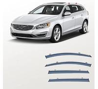 Car Wind Deflectors for Volvo V60 MK1 2012-2017 Deflector Shield Bugshield Side Window Sun Rain Guards Window Visor Car Accessories