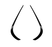 Car Wind deflectors Front Bumper Splitter Spoiler Fog Light Eyebrows Trim for Mercedes for Benz E Class W212 Facelift 2013-2015 Carbon Pattern