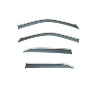 Car Wind Guard For Mitsubishi For Eclipse For Cross 18-2022 Accessories Bright Strip Wind Deflectors Visors Rain Guard Door Visor Vent Shades Ventvisor