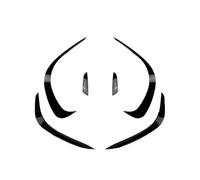 Car Wind Knife For W206 S206 C200 C300 C43 AMG 2019-2023+ Front Bumper Lip Spoiler Side Splitter Air Vent Grille(1 Set Gloss Black)