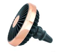 Car Window Air Vent Fan Solar Powered, USB Compatible, 3 Speed Levels for Accelerated Cooling up to 3630rpm, Quiet 30dB Motor for Peaceful Driving (Dark green gold)