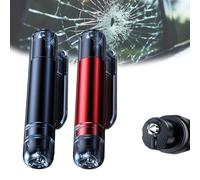 Car Window Breaker, 2-In-1 Car Window Breaker and Seat Belt Cutter, Life Hammer with Seatbelt Cutter, Emergency Car Escape Tool (2pcs-a)