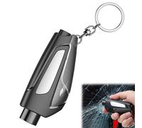 Car Window Breaker,3in1 Portable Glass Breaker Car Escape Tool,Seat Belt Cutter and Window Breaker,Safehammer Glass Breaker,Window Breaker Keyring Decorations for Land Underwater Saving Survival
