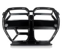 Car Window Buttons For B&MW For G80 M3 G82 G83 M4 2021-2023 Style Front Bumper Grille Car Mesh Hood Kidney Fiber Look Glossy Black(Glossy Black)