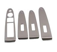 Car window buttons For Kia For Sportage R 2010-2014 2015 Car Inner Door Window Switch Panel Cover Trim Decoration Accessories Interior Silver Mouldings(Silver)