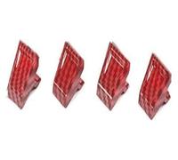 Car window buttons For Suzuki For Jimny 2019 2020 2021 2022 2023 2024 Up Car Window Lift Switch Button Decoration Cover Interior Accessories B Silver Mouldings(B Carbon Red)