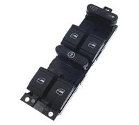 Car Window Buttons Power Window Control Switch Button Red 9 Pin For Seat For Leon For Toledo 3BD959857 Window Switch Master Electric Control Button Power Window Switch(People)