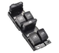 Car Window Buttons Power Window Control Switch Button Red 9 Pin For Seat For Leon For Toledo 3BD959857 Window Switch Master Electric Control Button Power Window Switch(Window)