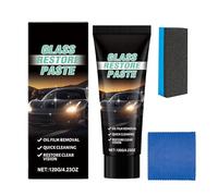 Car Window Cleaner - Powerful Oil Film Eliminator, Smooth Paste Formula for Deep Cleaning, Restoring Crystal Clarity, Product for Long Road Journeys and Passionate Vehicle Owners