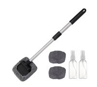 Car Window Cleaner Tool, Interior Cleaning Set with Microfibre Cloths and Spray Bottles, Complete Set for Cleaning Windows in the Car Interior | For Trailers, Trucks, Cars