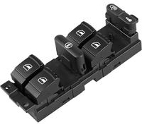 Car Window Control Switch For VW For Passat B5 For Golf 4 For Jetta MK4 1J4959857B Panel Master Switches Electric Control Switch(BLACK 1)