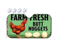 Car Window Covers Farm Fresh Butt Nuggets Car Windshield Sunshade Sun Cover For Car Windshield Sunshade(70x130cm)
