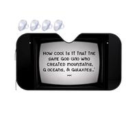 Car Window Covers How Cool Is It That The Same God Who Created Mountains Car Windshield Sunshade Sun Cover For Car Windshield Sunshade(70x130cm)