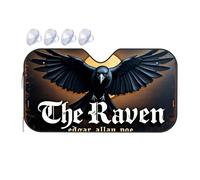 Car Window Covers The Raven: A Gothic Tale By Edgar Allan Poe Car Windshield Sunshade Sun Shade For Car Car Visor Extender Sun Blocker(70x130cm)