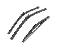 car window deflectors For Kia Ceed 2006 2007 2008 2009 24"+18"+12" Front Rear Wiper Blades Windshield Windscreen Window