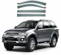Car Window Deflectors for Mitsubishi for Pajero Sport MK2-KG-KH-PB 2009 2010 2011 2012 2013 2014 2015 Car Window Visors Rain Guards Side Window Deflector Visors