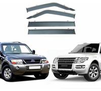 Car Window Deflectors for Mitsubishi for Pajero V73-V97 MK3-V60 MK4-V80 2008 2009 2010 2011 2012 2013 2014 Car Window Visors Rain Guards Side Window Deflector Visors