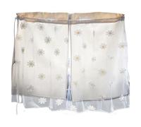 Car Window Drapes Embroidery Flower Vehicle Window Cover, D, A