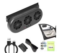 Car Window Fan, Car Ventilation Fan, Solar Powered Fan