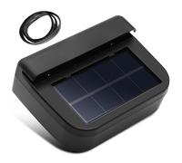 Car Window Fan, Solar Car Fan Window Vent Cooling Solar Powered Exhaust for Vehicle Air Circulation, Large