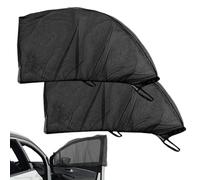 Car Window Fly Net - UV Resistant Shade, Translucent Mesh | Anti-Sun Glare Cover with Breathable Fit, Easy Install for Heat Protection, Blockage, and Privacy on Rear Side