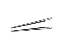 Car Window Glass Sealed Strip Chrome Plating Laminate Protector Weatherstrip for Sienna for XL40 2020~2024 Outer Glass Seal Belt(Plating Rear 2pcs)