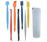 Car Window Kit, 7-Piece Tint Tool, 17.5x2.3cm, Window Tint Squeegee, Tinted Install Kit, Handheld Film Applicator, For Beginners Professionals Drivers Garage Workshop Repair Shop Yard