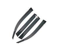 Car Window Parts Car Side Window Visors Accessories Deflectors Rain Eyebrow Guards Wind Shield For Q7 4L Typ4L 2006-2015(Chrome black)