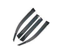 Car Window Parts Car Windows Visors Deflectors Rain Eyebrow Guards Trim Windshield Accessories For Golf 7 Mk7 VIII 2013-2016(Black with chrome)