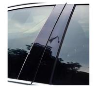 car Window Pillar Posts Cover B C Column Stickers Side Door Trim For Skoda For Fabia 2007 2008 2009 2010 2011-2014(Black)