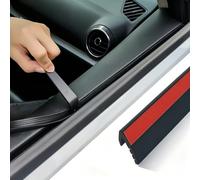 Car Window Sealing Strip for Nissan Micra K13 2010-2016 | V-Shaped Rubber Weatherstripping Auto Glass Gap Filler Flexible Edge Trim Noise Reduction Anti-Dust Protector