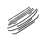 Car Window Seals 11PCS Car Window Strip Moulding Trim For MINI F60 4 Door 2017 2018 2019 2020 2021 2022 2023 Window Seal