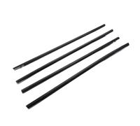 Car Window Seals 4PCS Black Car Rubber Weatherstrip Glass Window Molding Trim Seal Belt for VW for Tiguan Rubber Seal