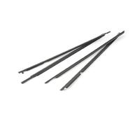 Car Window Seals 4Pcs Car Window Weatherstrip Black for Toyota for Prado 2003-2009 75711-60061 75712-60061 75721-60061 75722-60061 Rubber Seal