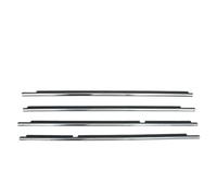 Car Window Seals 4Pcs Car Window Weatherstrip Chrome For Lexus For GX470 2003-2009 Car Weatherstrip Window Moulding Window Seal