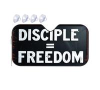 Car Window Shade Disciple = Freedom Car Windshield Sunshade Sun Shield For Car Windshield Blackout Shade(70x130cm)