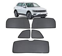 Car Window Shade For Kids Side Window Sun Shade For Tiguan AD 5Seat 2016-2023 Magnetic Curtain Sun UV Protection Covers For Baby Sleeping Auto Accessories,Rear+Triangular+Back-windscreen-5PCS