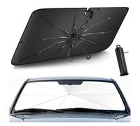 Car Window Shade for VW T-ROC 2017-2024,One Button Auto Retract, Scratch Free 99% UV Block Titanium Silver Coating, Universal for Sedan SUV MPV