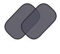 Car Window Shade Sun Shades Car Side Window Mesh Sun Visor Car Protector Summer Protection Film 50x30 2PCS(Transparent film)