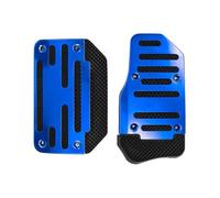 Car Window Shade Universal Aluminum Automatic Transmission Car Foot Gas Blue Pedal Set Red Silver Cover Non-Slip Pedals Brake Kit Fuel 1pair Car Sun Shade(Blue)