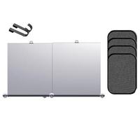 Car Window Shades Automatic Retractable Car Windshield Sunshade, Blocks Glare and Heat(One set+4 side guards)