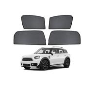 Car Window Shades Car Side Window Sunshade Magnetic Curtain For Mini For Countryman F60 2017-2023, 2pcs Front Door Baby Sunscreen Privacy Protection Accessory(4pcs- Front+Rear door)