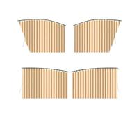 Car Window Shades Car Sunshade Four Door Track Type Car Curtain Thermal Insulation Sunscreen Sunshade Universal Car Curtain Divider Privacy Curtains(Yellow)