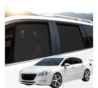 Car Window Shades Car Window Sunshade For Peugeot 508 Limousine 2010-2018 Magnetic Mesh Side Curtain Front & Rear Blocks UV Privacy 1PCS Windshield(Rear 2pcs)