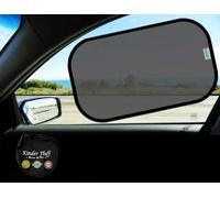 Car Window Shades - Certified 99.79% UVA & 99.95% UVB Sun Protection. Award Winning car Sun Shade for Side Windows. 4 Pack Transparent Shades 22" x 14" - Car Accessories Interior by Kinder Fluff