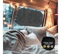 Car Window Shades - Certified 99.79% UVA & 99.95% UVB sun protection. Award winning car sun shade for side windows. 4 Pack (2 Transparency options) 25" x 16" Car accessories interior by Kinder Fluff