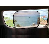 Car Window Shades - Certified 99.79% UVA & 99.95% UVB Sun Protection. Award Winning car Sun Shade for Side Windows. 4 Pack Transparent Shades 25" x 16" - Car Accessories Interior by Kinder Fluff