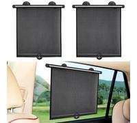 Car Window Shades for Baby,2PCS Car Window Shades,Retractable Roller Sunshade for Kids,SideWindow Sun Shade with Suction Cups,Blocks Heat and UV Rays Glare Protection,Universal for Most Vehicles