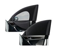 Car Window Shades For Baby Compatible With KIA K4,4 PCS full vehicle set,freely switchable between sunshade and ventilation,adjustable zipper design(Black)